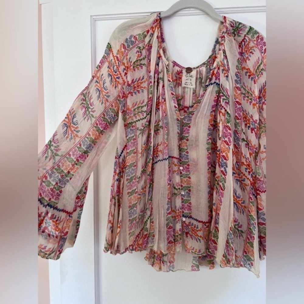 Free People FP One Floral Top - Picture 3 of 4